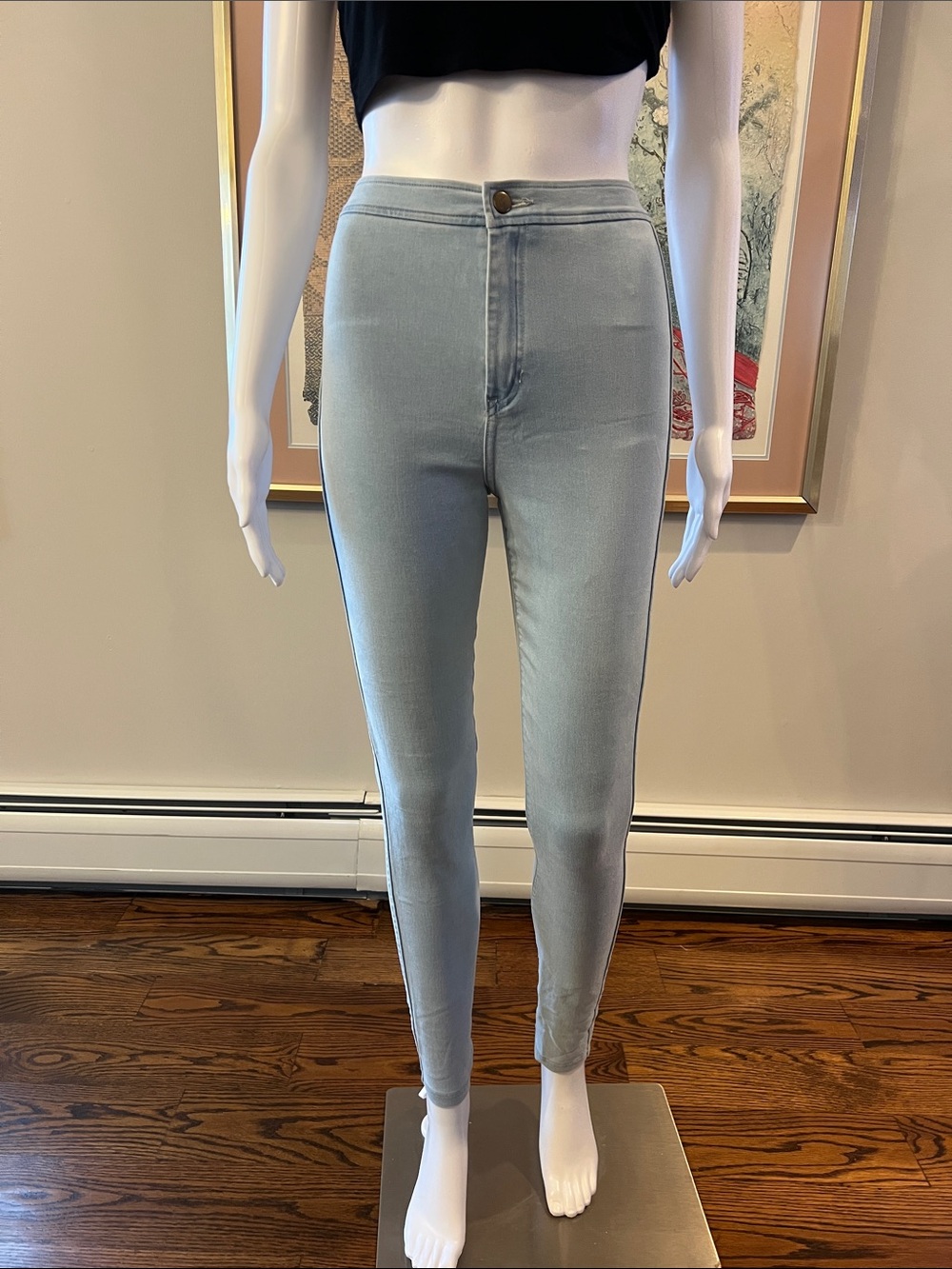 American Apparel Light Blue Skinny Jeans